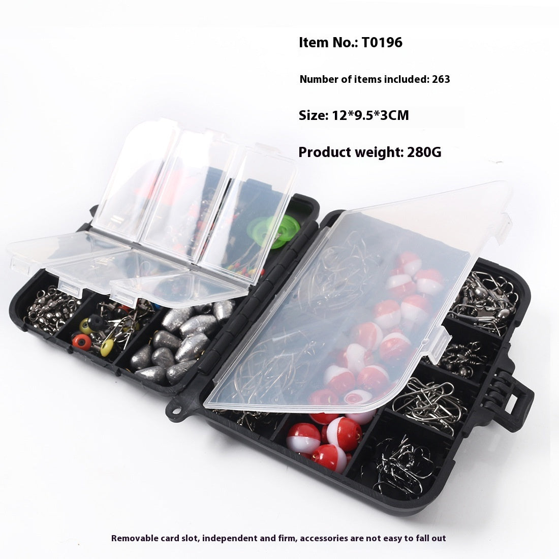 Copper Tube Sinker 263 Pieces Fishing Accessories Suit