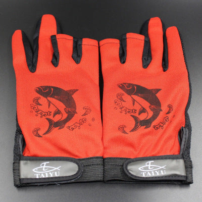 3 colors summer fishing gloves