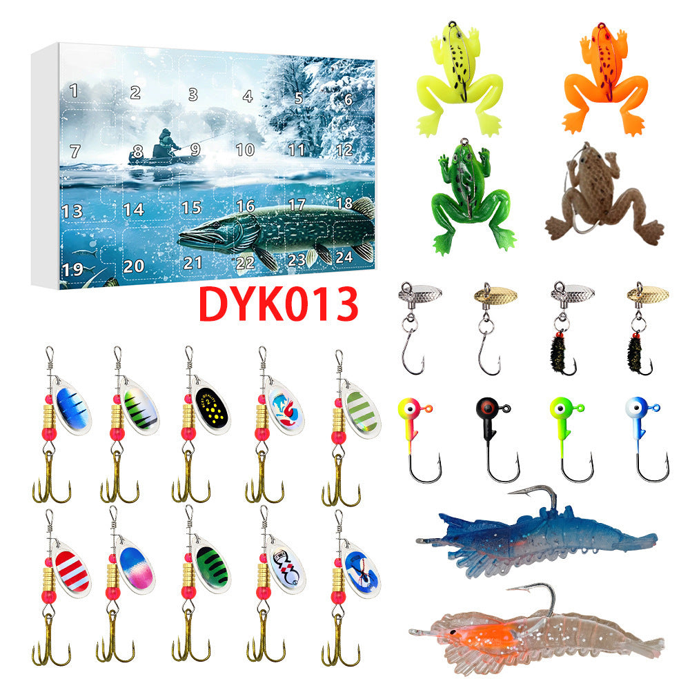 24 Countdown Christmas Fishing Set