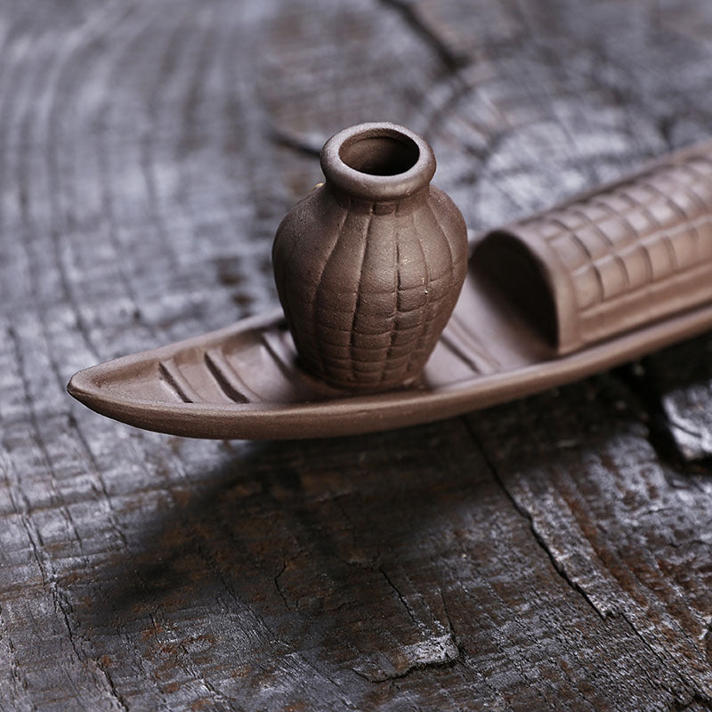 Old Fisherman Fishing Line Incense Burner Creative Ceramic Decorations Ornaments