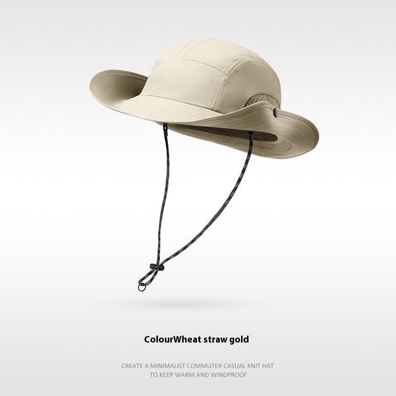 Summer Sun Protection Hat Men's And Women's Outdoor Cycling Fishing Mountaineering Bucket Hat Breathable And UV-resistant