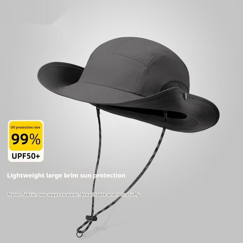 Summer Sun Protection Hat Men's And Women's Outdoor Cycling Fishing Mountaineering Bucket Hat Breathable And UV-resistant