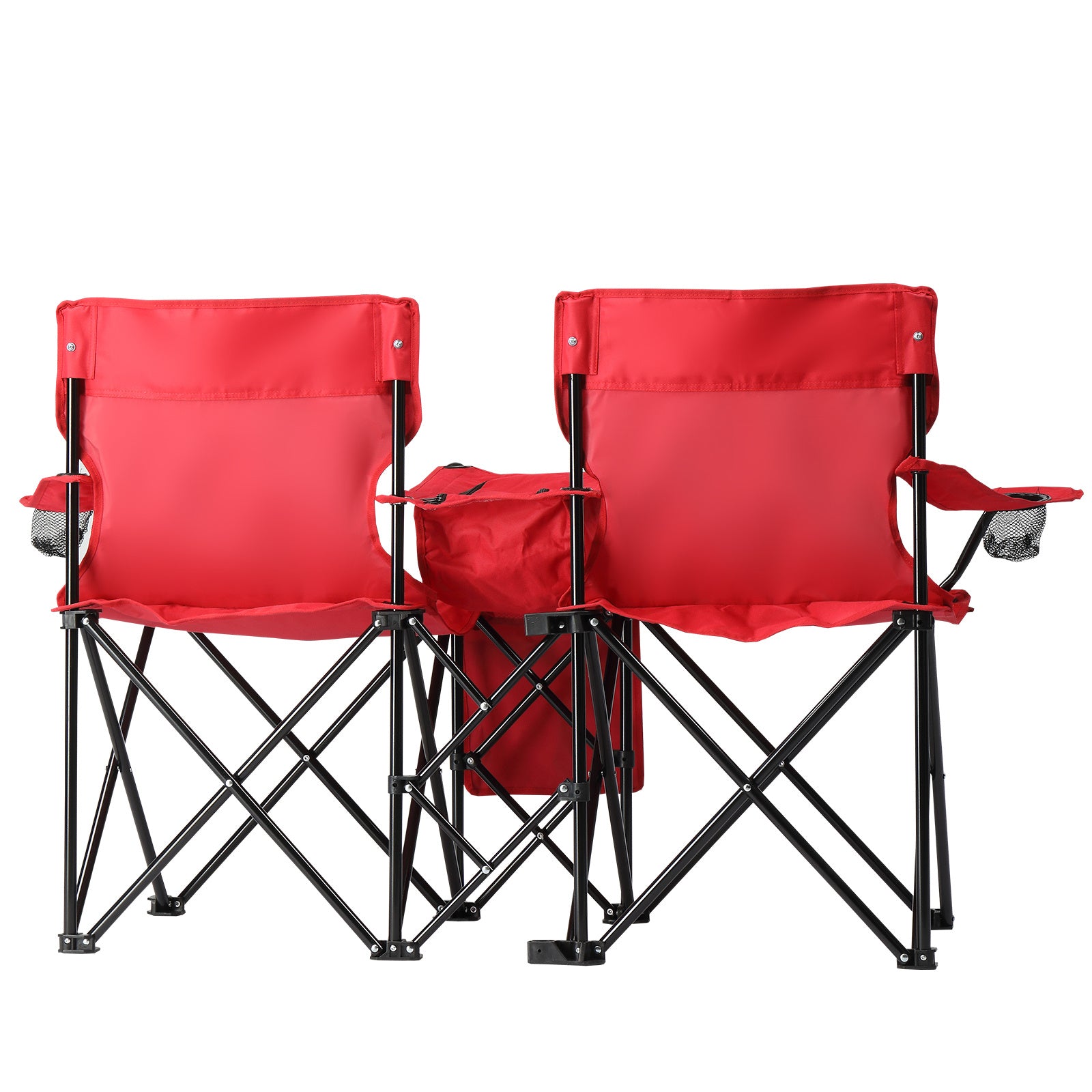 Red Fishing Chair Iron Bracket Oxford Cloth 85kg With Sun Umbrella