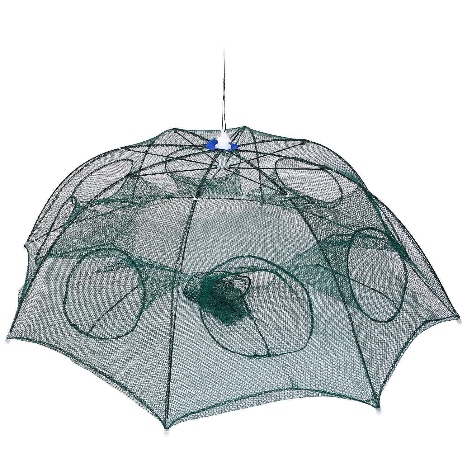 Foldable Fishing Bait Net Trap Crab Net Shrimp Minnow Crawdad Fish Cast Dip Cage Mesh Automatic Contraction